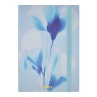 BOSS notesz A5, vonalas lapokkal Holographic Flower kollekció - pasztell kék