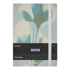 BOSS notesz A5, vonalas lapokkal Holographic Flower kollekció - pasztell zöld