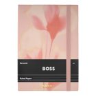 BOSS notesz A5, vonalas lapokkal Holographic Flower kollekció - nude