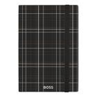 BOSS notesz A5, vonalas lapokkal Checkered kollekció - fekete