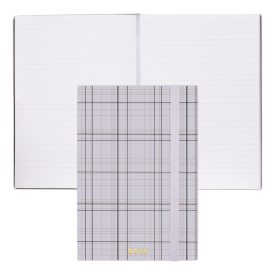   BOSS notesz A5, vonalas lapokkal Checkered kollekció - halványlila
