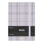 BOSS notesz A5, vonalas lapokkal Checkered kollekció - halványlila