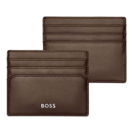   BOSS kártyatartó valódi bőrből, Classic Smooth kollekció - barna