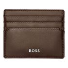 BOSS kártyatartó valódi bőrből, Classic Smooth kollekció - barna