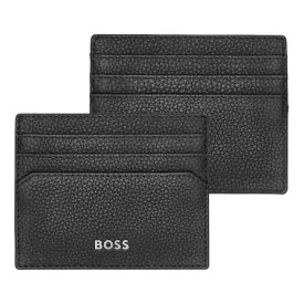   BOSS kártyatartó valódi bőrből, Classic Grained kollekció - fekete