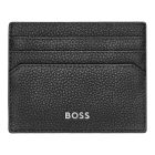 BOSS kártyatartó valódi bőrből, Classic Grained kollekció - fekete