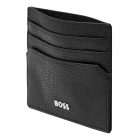 BOSS kártyatartó valódi bőrből, Classic Grained kollekció - fekete
