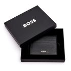BOSS kártyatartó valódi bőrből, Classic Grained kollekció - fekete