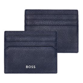   BOSS kártyatartó valódi bőrből, Classic Grained kollekció - sötétkék