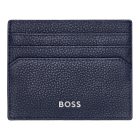 BOSS kártyatartó valódi bőrből, Classic Grained kollekció - sötétkék
