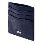 BOSS kártyatartó valódi bőrből, Classic Grained kollekció - sötétkék