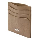 BOSS kártyatartó valódi bőrből, Classic Grained kollekció - camel barna