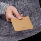 BOSS kártyatartó, Classic Grained kollekció - camel