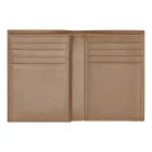 BOSS trifold pénztárca és kártyatartó valódi bőrből, Classic Grained kollekció - camel bar