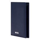 BOSS pénztárca és kártyatartó valódi bőrből, Classic Grained kollekció - sötétkék
