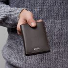 BOSS kártya- és papírpénz tartó, Classic Smooth kollekció - barna