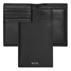 BOSS valódi bőr pénztárca kártyatartóval és aprópénztartóval, Classic Grained kollekció -