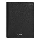 BOSS pénztárca kártyatartóval, Classic Grained kollekció - fekete
