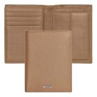 BOSS valódi bőr pénztárca kártyatartóval és aprópénztartóval, Classic Grained kollekció -