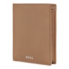 BOSS valódi bőr pénztárca kártyatartóval és aprópénztartóval, Classic Grained kollekció -