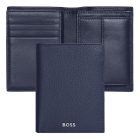 BOSS valódi bőr pénztárca kártyatartóval és aprópénztartóval, Classic Grained kollekció -