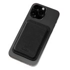 BOSS mágneses bankkártyatartó mobilra, Classic Grained kollekció - fekete