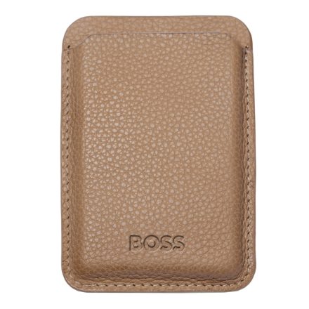 BOSS MagSafe mágneses kártyatartó iPhone-hoz valódi bőrből, Classic Grained kollekció - ca