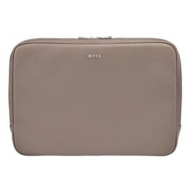 BOSS laptop táska, Classic Grained kollekció - taupe