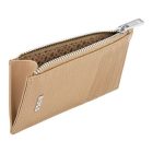 BOSS cipzáras kártyatartó valódi bőrből, Classic Grained kollekció - camel barna