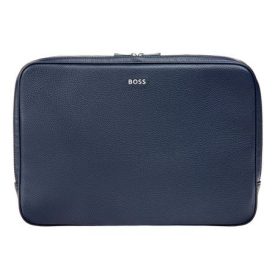 BOSS laptop táska, Classic Grained kollekció - sötétkék