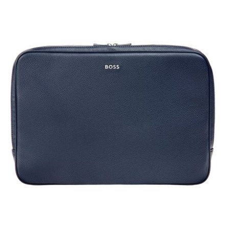 BOSS laptop táska, Classic Grained kollekció - sötétkék