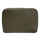 BOSS laptop táska, Classic Grained kollekció - keki zöld