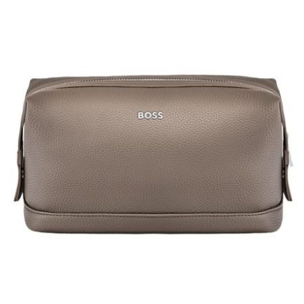 BOSS neszeszer, Classic Grained kollekció - taupe           tzöld
