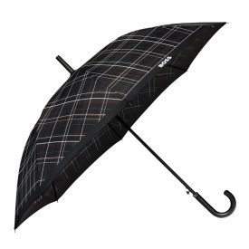 BOSS nagyméretű esernyő, Checkered kollekció - fekete