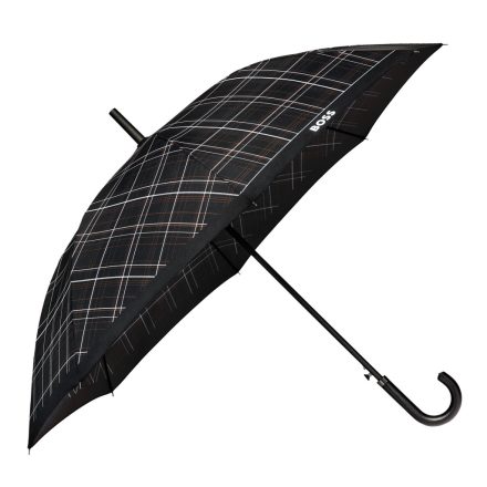 BOSS nagyméretű esernyő, Checkered kollekció - fekete