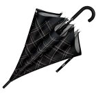 BOSS nagyméretű esernyő, Checkered kollekció - fekete