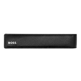   BOSS tolltartó valódi bőrből, Classic Grained kollekció - fekete