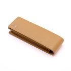BOSS tolltartó valódi bőrből, Classic Grained kollekció - camel barna