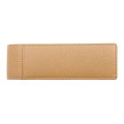 BOSS tolltartó valódi bőrből, Classic Grained kollekció - camel barna