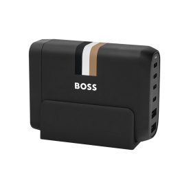   BOSS asztali USB - C és USB A, 6 portos töltőállomás, Iconic kollekció - fekete