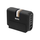 BOSS asztali USB - C és USB A, 6 portos töltőállomás, Iconic kollekció - fekete