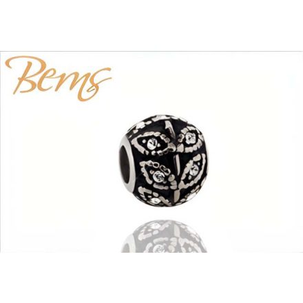 BERNS CHARM BEAD-LEAF-18*CRY SS