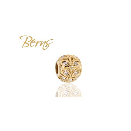 BERNS CHARM BEAD-LEAF-18*CRY GO
