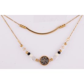 BERNS NYAKLÁNC FATIMAIVORY-JET GO