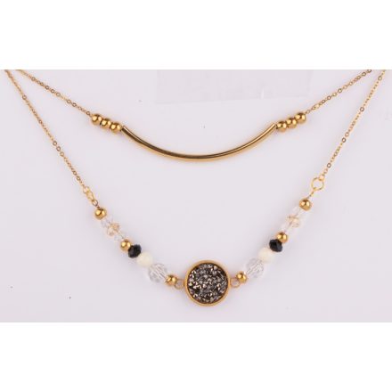 BERNS NYAKLÁNC FATIMAIVORY-JET GO