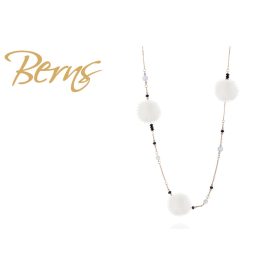 BERNS NYAKLÁNC MINK- PINPY WHITE RG