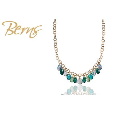 BERNS NYAKLÁNC FLAVIA MIX-GREEN GO