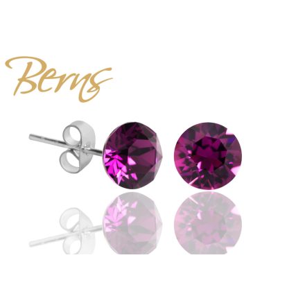 BERNS FÜLBEVALÓ XIRIUS AMETHYST 6MM SS