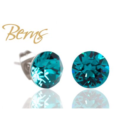 BERNS FÜLBEVALÓ XIRIUS BL.ZIRCON 8MM SS
