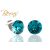 BERNS FÜLBEVALÓ XIRIUS BL.ZIRCON 8MM SS